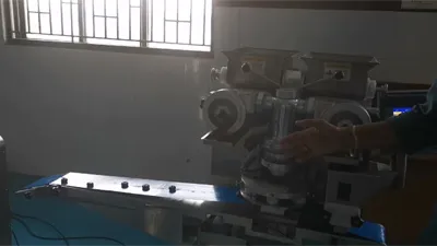 Установка машины для формования изделий с начинкой на предприятии заказчика в Индии, 2021 г.